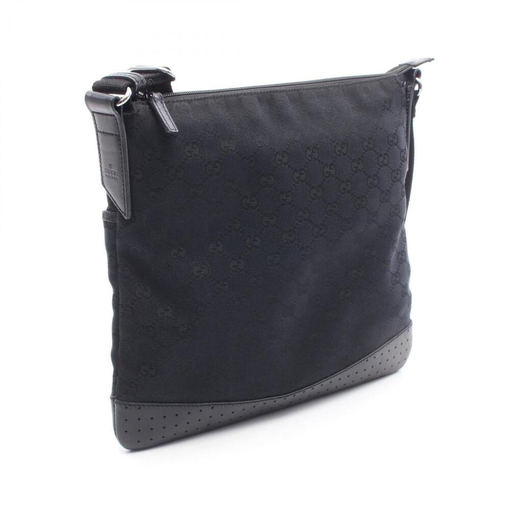 GUCCI Authentic Black Leather Shoulder Bag - Picture 2 of 7